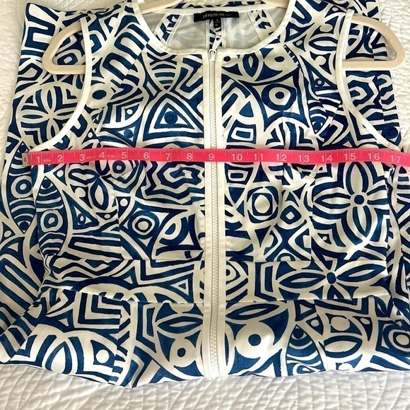 Lafayette 148 New York Sleeveless Full Front Zipper Mini Sheath Dress Size 2 - Picture 15 of 17